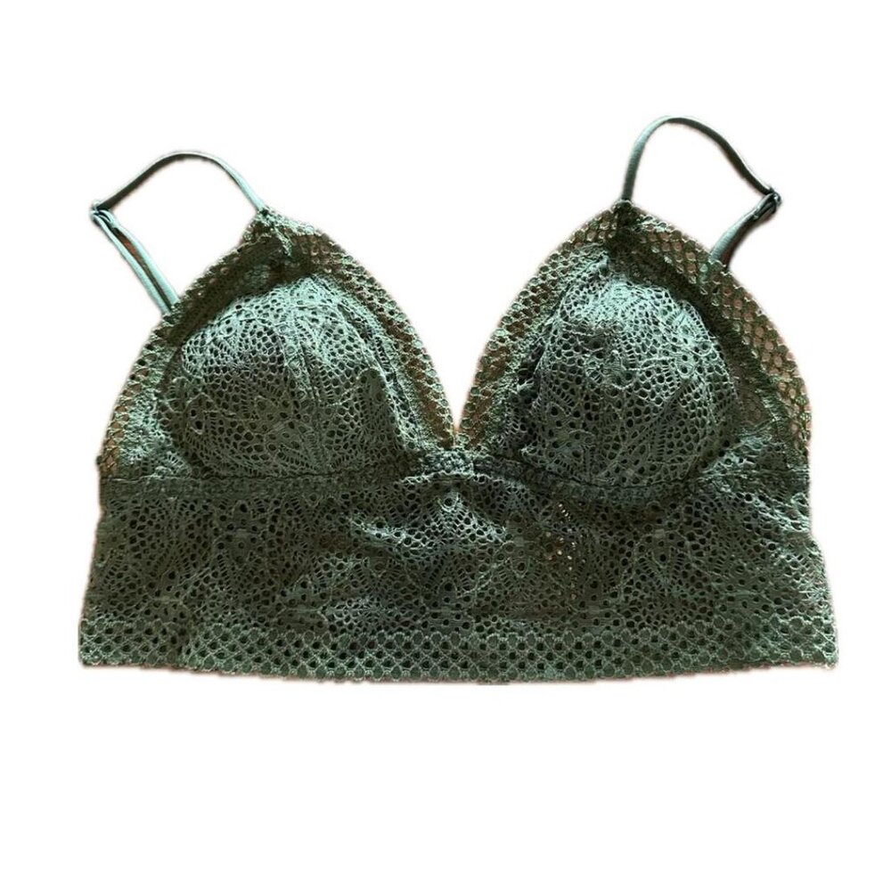 Victoria’s Secret green crochet bra/bralette